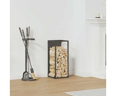 Malkų lentyna Juoda 25x25x60 cm Šaltai valcuotas plienas