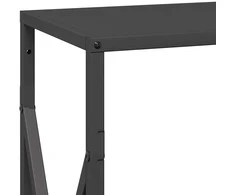 Malkų lentyna Juoda 34x25x70 cm Šaltai valcuotas plienas