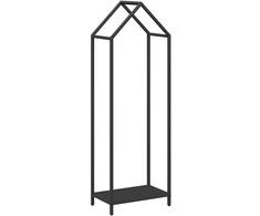 Malkų lentyna Juoda 40x25x120 cm Šaltai valcuotas plienas