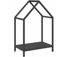 Malkų lentyna, juoda, 40x25x60 cm, šaltai valcuotas plienas