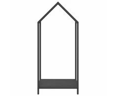 Malkų lentyna, juoda, 40x25x90 cm, šaltai valcuotas plienas
