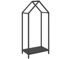 Malkų lentyna, juoda, 40x25x90 cm, šaltai valcuotas plienas