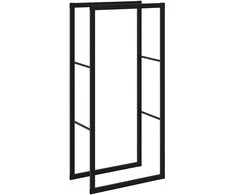 Malkų lentyna Juoda 55x30x116 cm Plienas