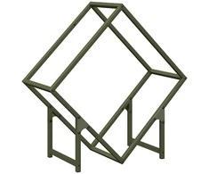 Malkų lentyna Olive Žalias 60x25x60 cm Šaltai valcuotas plienas