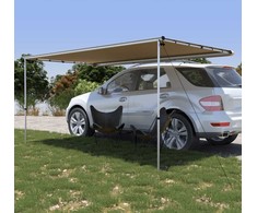 Markizė nameliui ant ratų, smėlio spalvos, 3,6x2x2,15m