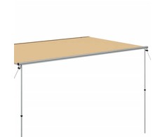 Markizė nameliui ant ratų, smėlio spalvos, 3,6x2,5x2,15m