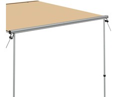 Markizė nameliui ant ratų, smėlio spalvos, 2x2,5x2,15m