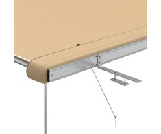 Markizė nameliui ant ratų, smėlio spalvos, 2,4x2,5x2,15m