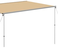Markizė nameliui ant ratų, smėlio spalvos, 4x3x2,15m