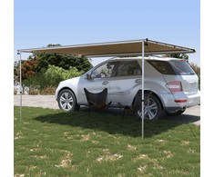 Markizė nameliui ant ratų, smėlio spalvos, 4x2,5x2,15m