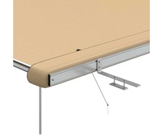 Markizė nameliui ant ratų, smėlio spalvos, 2,4x3x2,15m