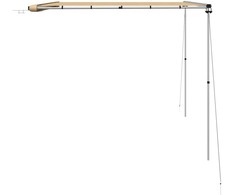 Markizė nameliui ant ratų, smėlio spalvos, 3,6x2,5x2,15m