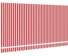 Markizės pakaitinis audinys Raudona ir balta 4 x 2 m