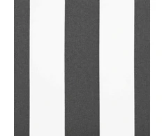 Markizės pakaitinis audinys Antracito ir baltos 400 × 350 cm