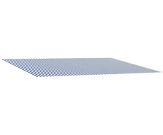 Markizės pakaitinis audinys Mėlyna ir balta 400 × 350 cm