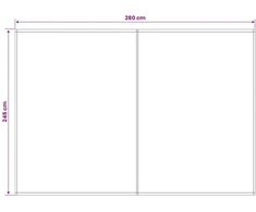 Markizės pakaitinis audinys Mėlynas ir Oranžinis 300 x 250 cm