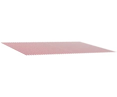 Markizės pakaitinis audinys Raudona ir balta 400 × 350 cm