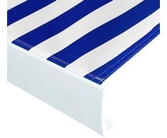 Markizės uždangalas, mėlyna ir balta, 350x250 cm