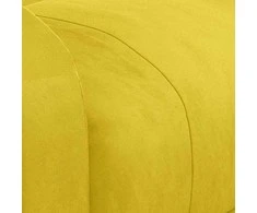 Fotelis Masažinis krėslas, geltonos spalvos, aksomas
