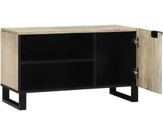 TV vienetai Balta 80 x 33 x 46 cm Apdirbta mediena