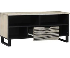 TV vienetai su stalčių Balta 105 x 33 x 46 cm Apdirbta mediena