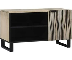TV vienetai Balta 80 x 33 x 46 cm Apdirbta mediena