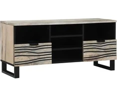 TV vienetai su stalčių Balta 100 x 33 x 46 cm Apdirbta mediena