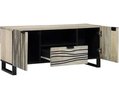 TV vienetai su stalčių Balta 105 x 33 x 46 cm Apdirbta mediena