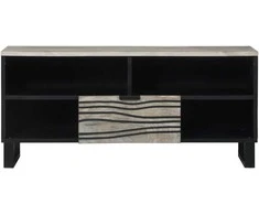 TV vienetai 105 x 33 x 46 cm Balta Apdirbta mediena