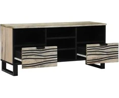 TV vienetai su stalčių Balta 100 x 33 x 46 cm Apdirbta mediena