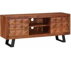 Televizoriaus spintelė su lentyna honey ruda 112 x 30 x 48 cm