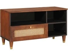 Televizoriaus spintelė su stalčių Ruda 80 x 33,5 x 46 cm
