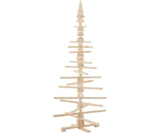 Medinė Kalėdų eglutė dekoracijai, 180 cm, pušies masyvas