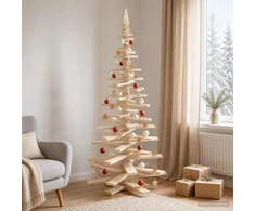 Medinė Kalėdų eglutė KOTKA 210 cm Pušies medienos masyvas