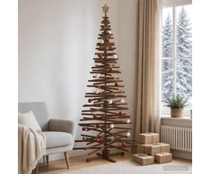 Medinė Kalėdų eglutė KOTKA 240 cm Pušies medienos masyvas