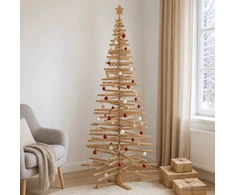 Medinė Kalėdų eglutė KOTKA 240 cm Pušies medienos masyvas