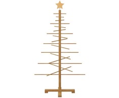Medinė Kalėdų eglutė Ruda 125 cm Bambukas