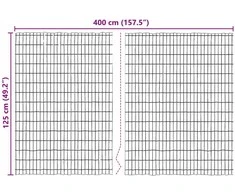 Žievės tvora Ruda 400 x 125 cm Žievė