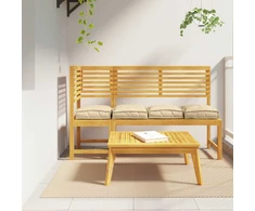 Pagalvėlė 4 pcs Smėlio 40 x 40 x 8 cm Oksfordo audinys