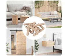 Mediniai kaiščiai 12 pcs Ruda Ø6 x 40 mm Medienos masyvas