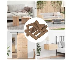Mediniai kaiščiai 12 pcs Ruda Ø 8 x 35 mm Medienos masyvas