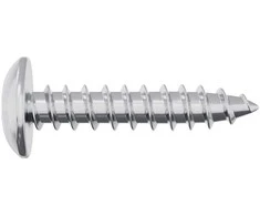 Mediniai varžtai 2 vnt. Sidabrinė M4 x 20 mm Plienas