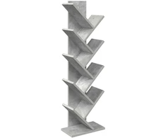 Medinis bibliotekos stovas 6-lygių 30 x 18 x 100 cm