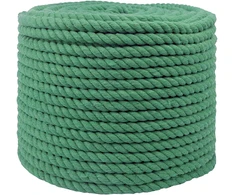 Medvilninė virvė 10 mm 100 m Žalia 100% Medvilnė