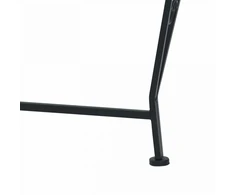 Lauko baldų komplektas Medžio suolelis Ø 160 x 89 cm Plienas Juoda Apvali