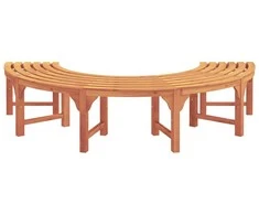 Medžio suolelis 2 pcs Natūrali 160 x 80 x 45cm