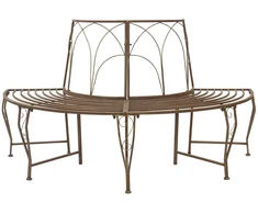 Medžio suolelis 4-Vietų skaičius 160 x 80 x 89 cm Plienas