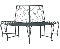 Medžio suolelis 4-Vietų skaičius 160 x 80 x 89 cm Plienas