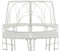Medžio suolelis 8-Vietų skaičius Ø 160 x 89 cm Plienas