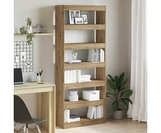 Knygų spinta su lentyna Amatininkų ąžuolas 80 x 30 x 198 cm